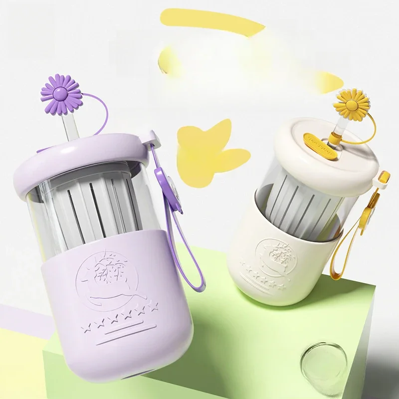 400 مللي كوب بقشة زجاجية كوب استخلاص بارد قيمة جمالية عالية لطيف الشاي فصل الزجاج زجاجة يدوية زجاجة ماء زجاجية