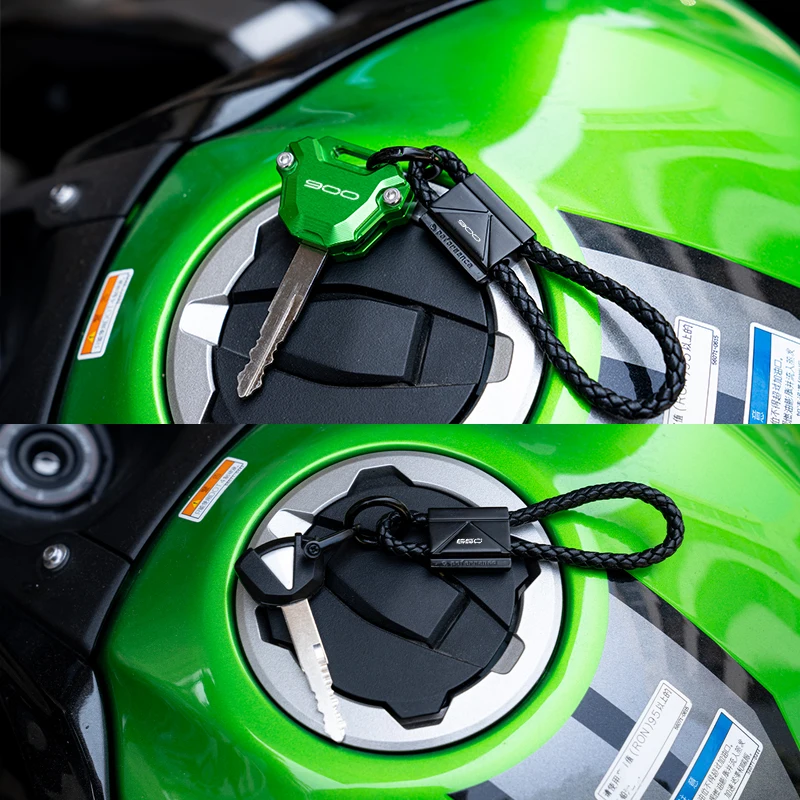 Para kawasaki z900 rs se ninja 500 650 400 se versys 650 z650 z400 z500 acessórios da motocicleta caso chave de alumínio capa protetor