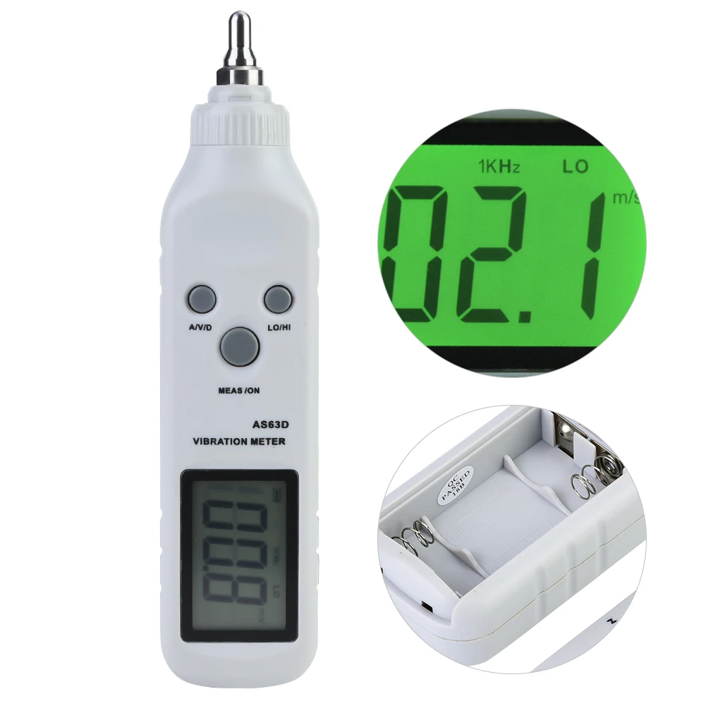 

Vibration Meter Tester Gauge Analyzer Measure Precision Sensitivity Accelerometer AS63D Vibration meter Vibration Meter Tester