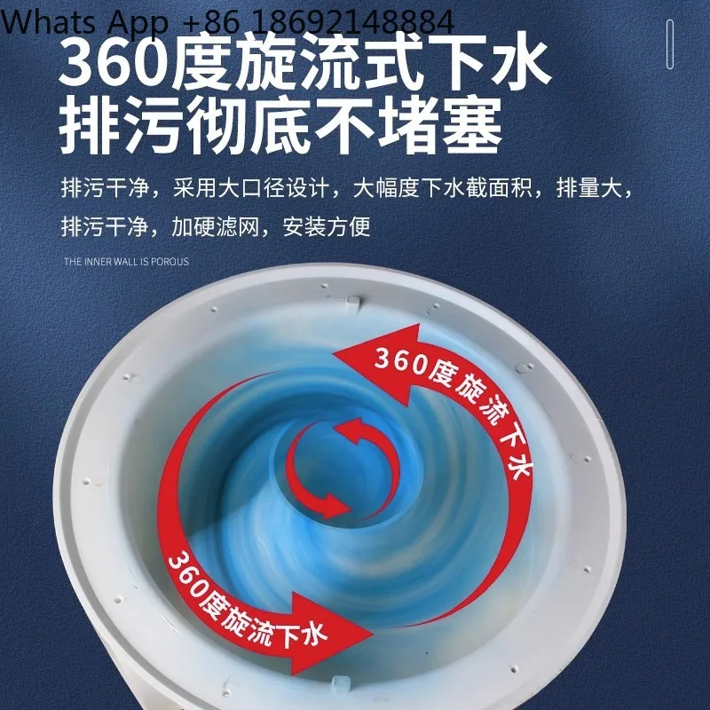 Fish toilet fish shrimp pond double row drainage sewage pvc plastic pipe fish pond floor drain canvas bottom filter bottom row