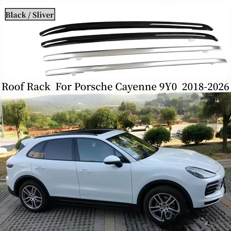 

Roof Rack Luggage Raill For Porsche Cayenne 2018 2019 20 21 2022 2023 2024 2025 2026 Carrier Bars Top Racks Rail Boxe Aluminium