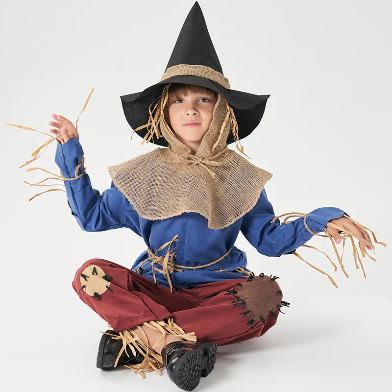 Loween Wizard of Oz Fantasia infantil de dramatização para meninos e meninas Aventuras da Esmeralda Ci Outfit