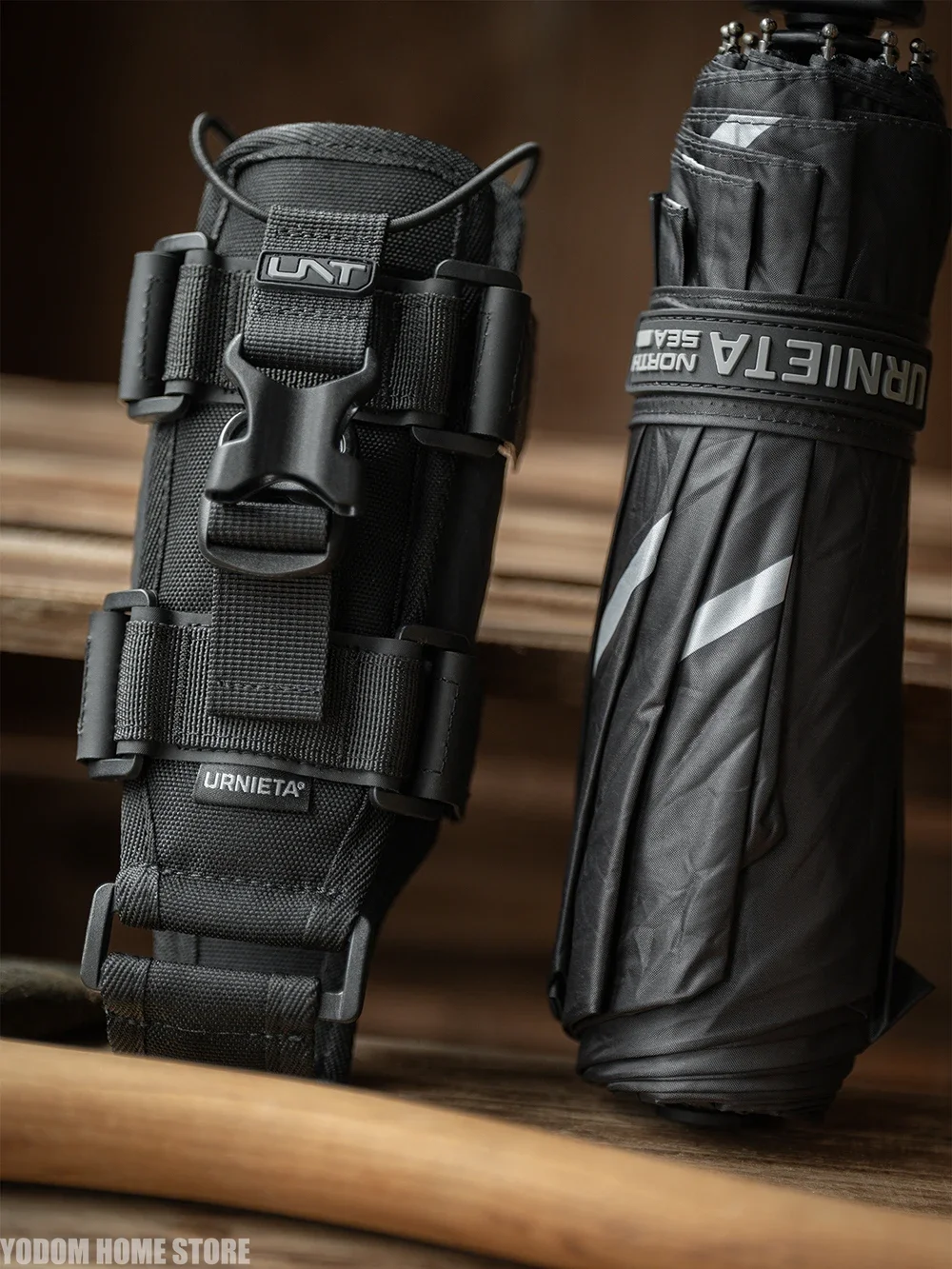 

GGE URNIETA Tactical Automatic Umbrella with UV Protection And Nylon Cover for Rain And Sun Cool Men's Gift