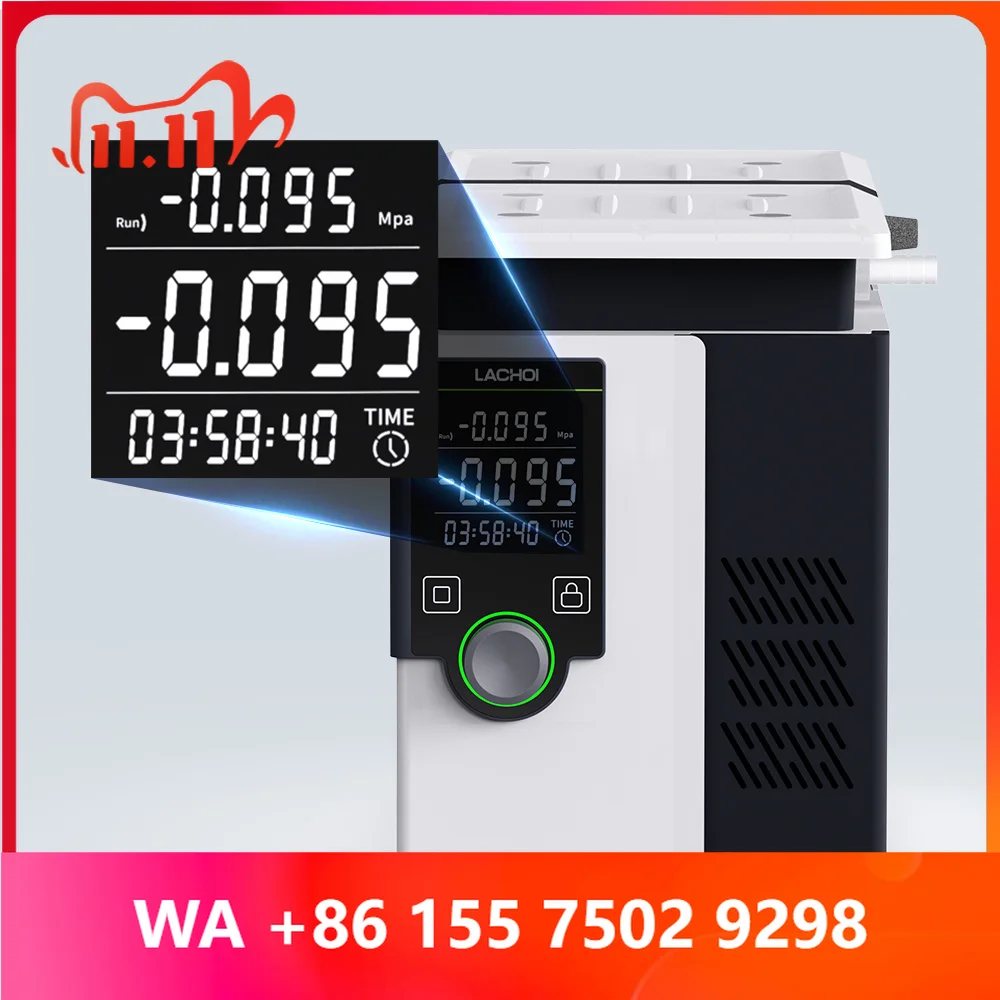 LACHOI LCS Series PTFE Diaphra acuum Pump 0.085MPa Digital LCD 800-2000 RPM Acid and ali Resnt