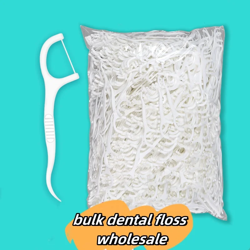 YS00010-500PCS bagged polymer dental floss for teeth cleaning, oral hygiene care, and dental floss