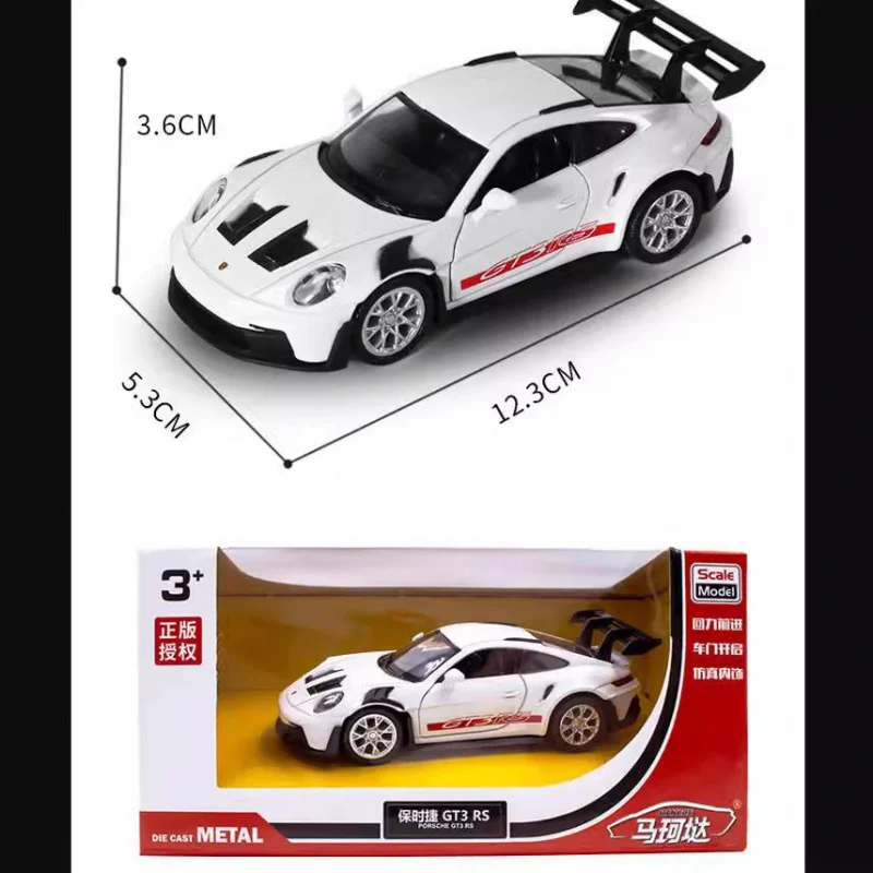 1:36 modello di auto in lega da 1 a 36 Ford Liema Porsche 911 Rambo consegna scorrevole per auto giocattolo