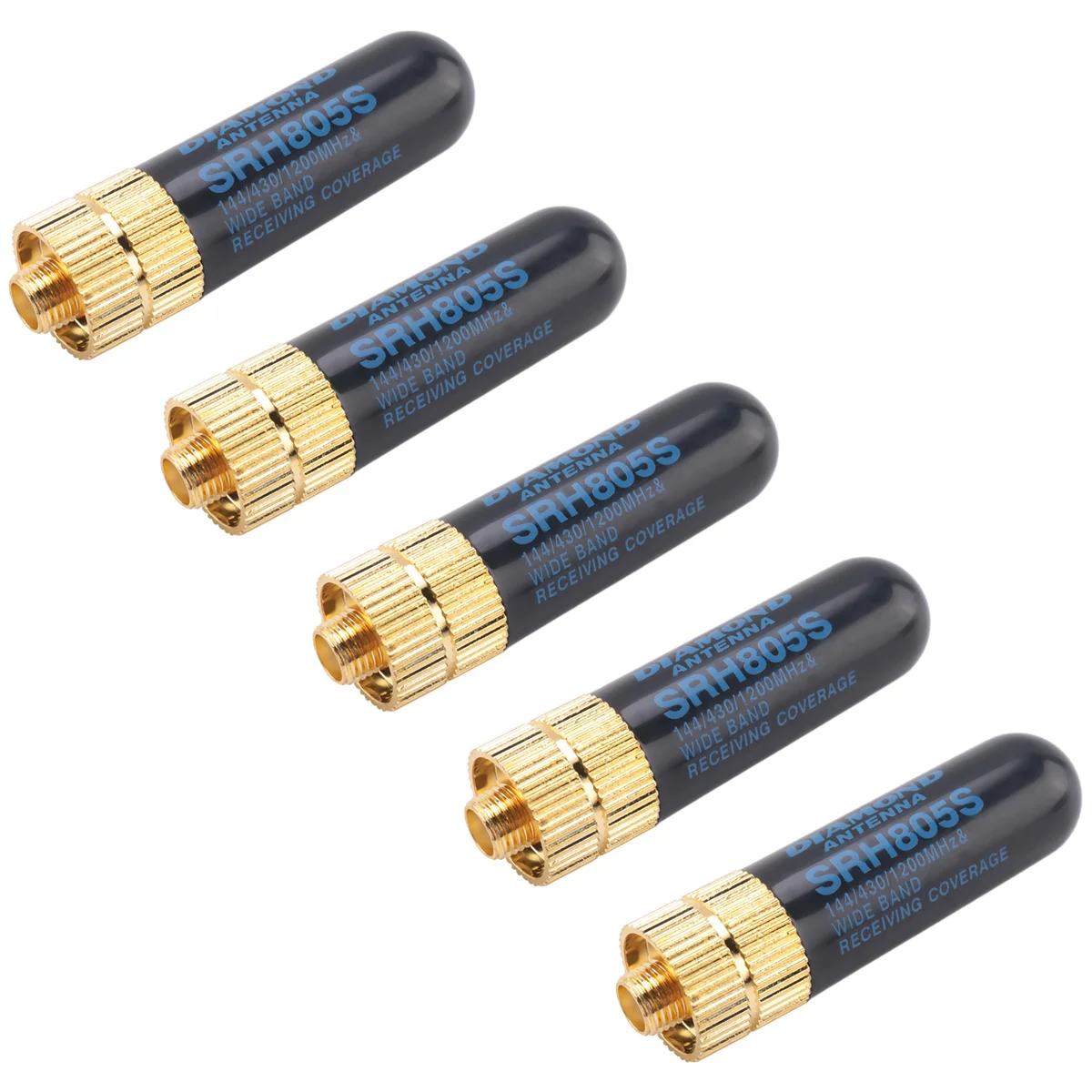 FUFU 5 шт./лот двухдиапазонная UHF + VHF SRH805S SMA женская антенна для uv-5r-88s uv-82 UV-5RA uv-5re TK3107 2107 10 Вт 144/430 МГц