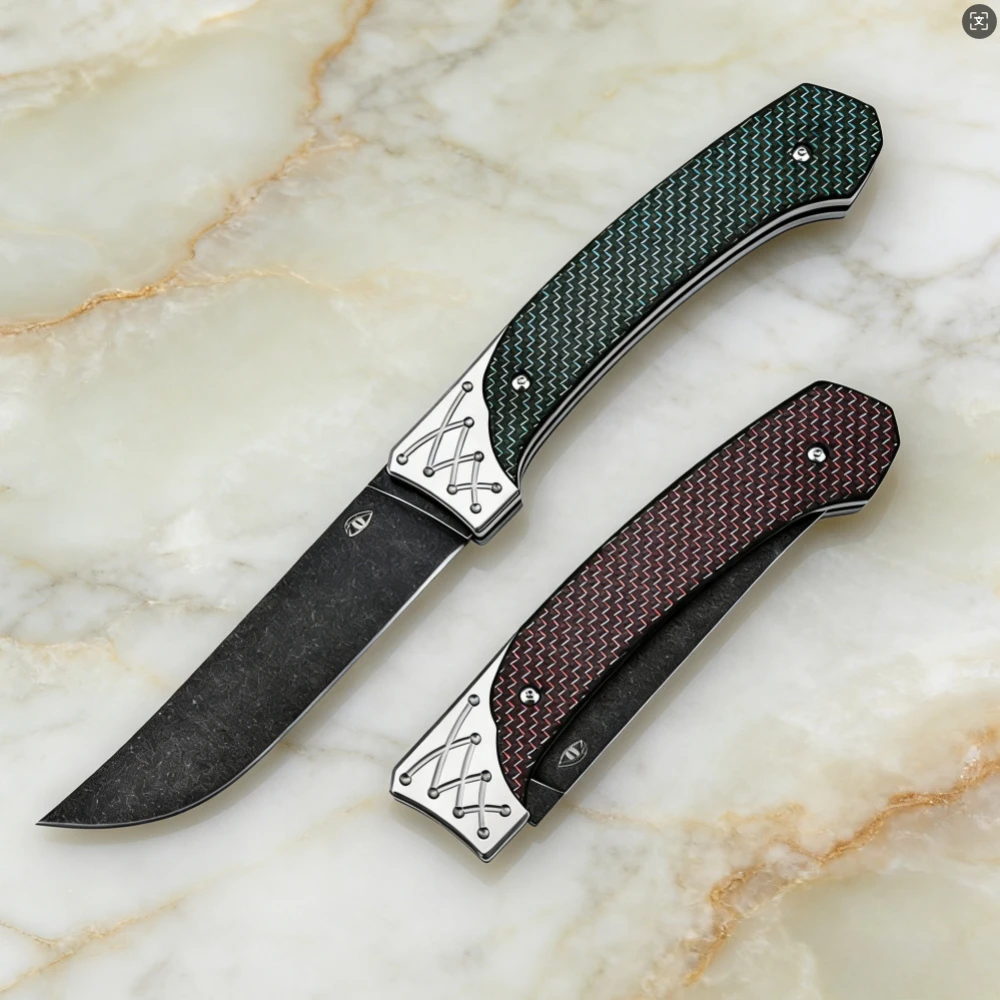 

Многофункциональный складной карманный нож для активного отдыха, лезвие из стали D2, рукоять из углеродного волокна, портативный инструмент EDC для кемпинга, походов и охоты