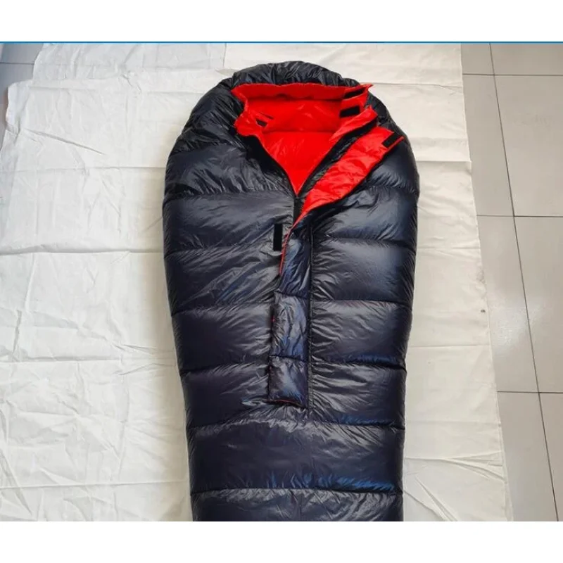 Outdoor Sleeping Bag Factory Wholesale Mummy Shape Goose Down Adults Nature Hiking Camping Travelling Sleeping Bag