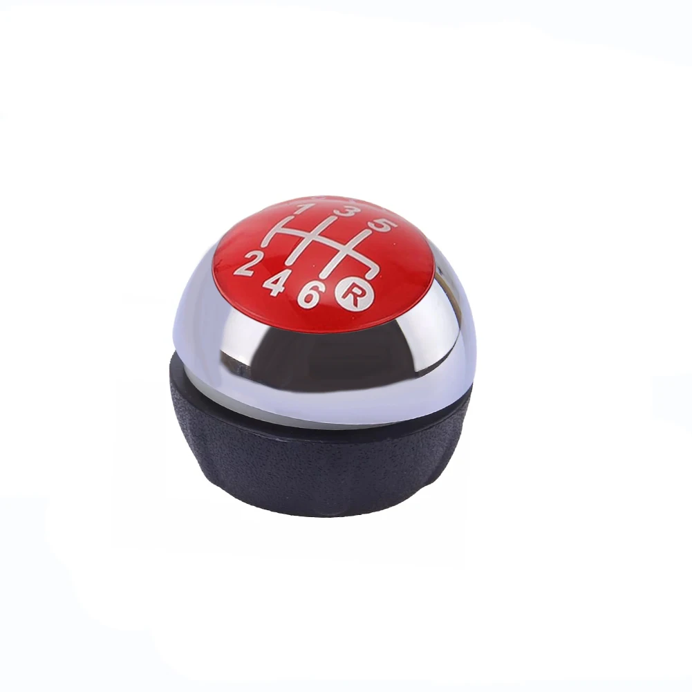 Direct Replacement Red Color Manual Shift Knob for Fiat Vehicles from Year Range of Two Thousand Twelve to Two Thousand Eighteen