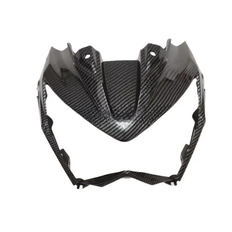 For KAWASAKI 13-16 Z800 Upper Front Nose Headlight Surround Fairing Carbon Fiber Fairing Decorative Panel Outer Shell Protective