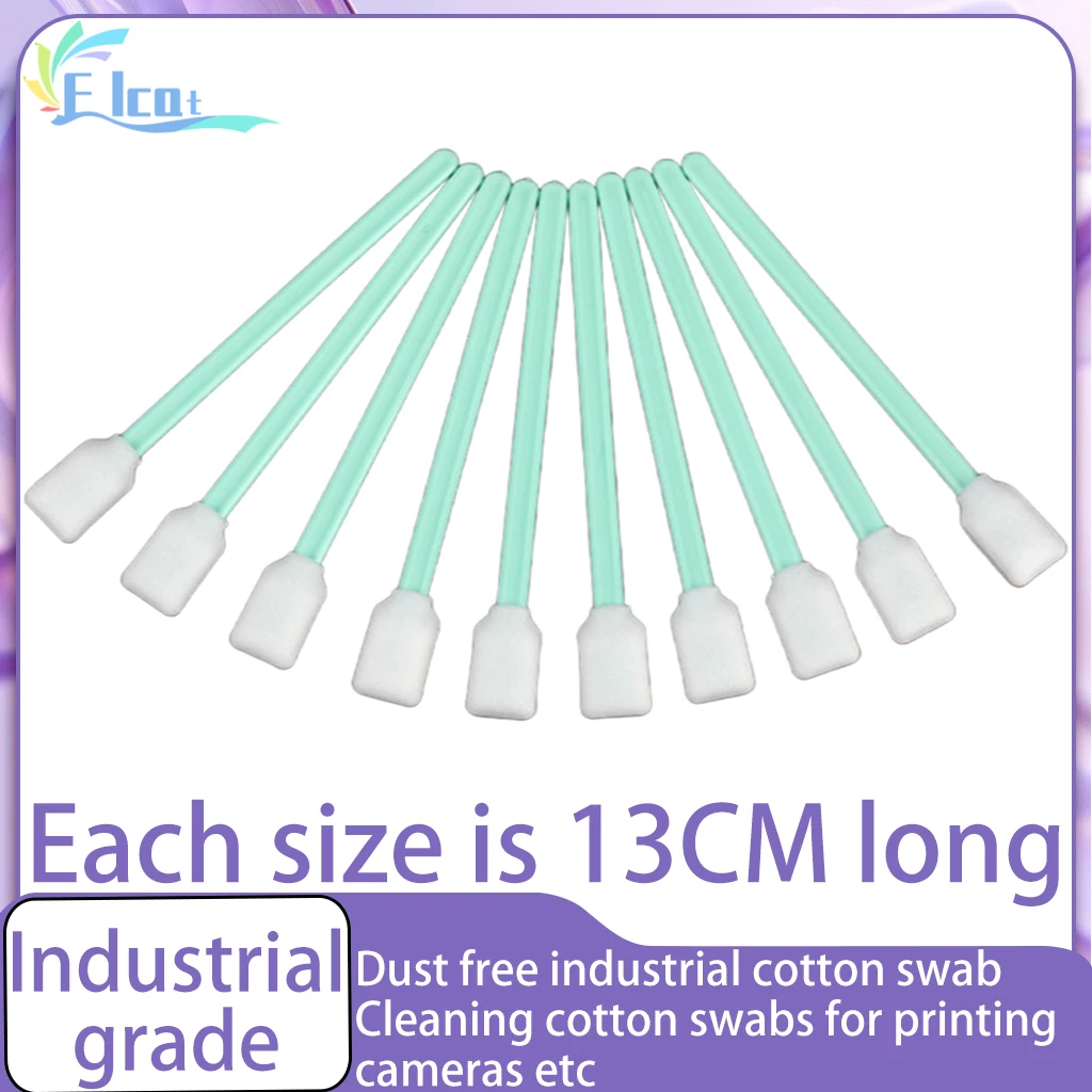 For Epson For HP For Canon For Brother Print head cleaning cotton swab Print Head Clean Swab Stick Sponge Dust free cotton swab