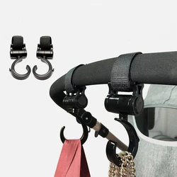 Universal Baby Stroller Accessories Strollers Hooks Pram Diaper Bag Hanger 360° Rotate Kids Activity Gear