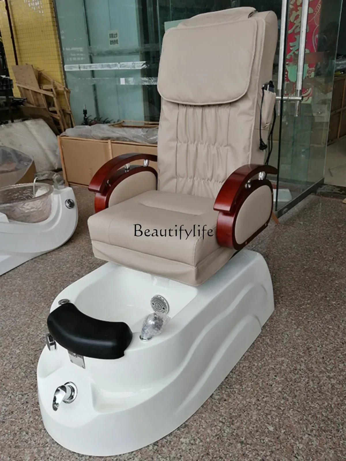 Electric Half-Lying Foot Massage Can Be Put down Spa Foot Care Special Chair