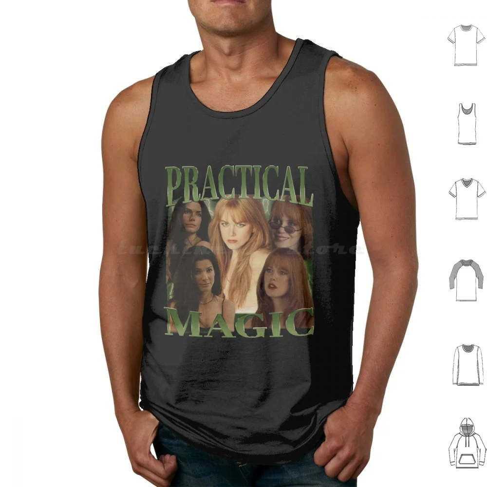 Practical Magic Vintage Tank Tops Vest Sleeveless Practical Magic 1998 Practical Magic Nicole Kidman Stockard Channing