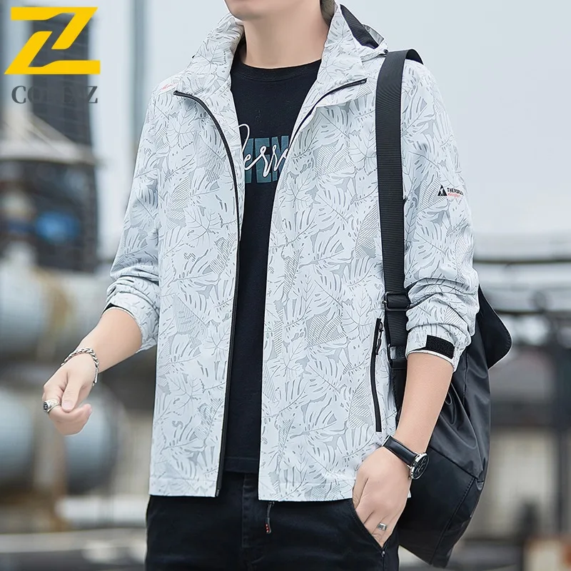 

COMXZ 2025/мужская камуфляжная куртка со съемным капюшоном, весенне-осенняя горная уличная повседневная водонепроницаемая куртка в американском стиле