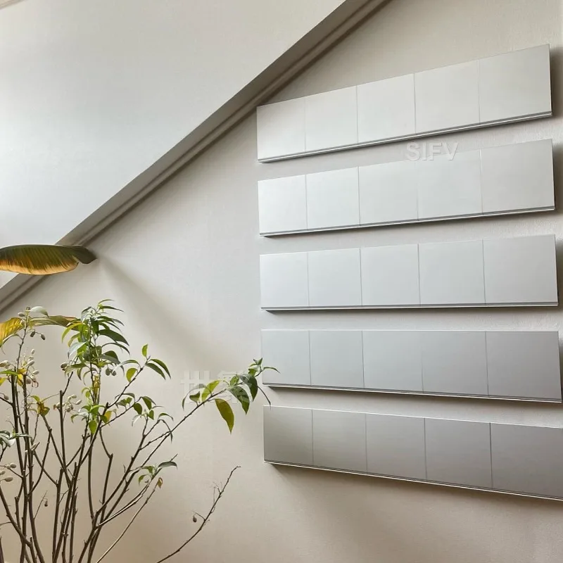 Foldable Aluminum Wall Shelf Bauhaus One Line Display Rack Minimalist Hanging Organizer Modern Space Saving Home Decoration