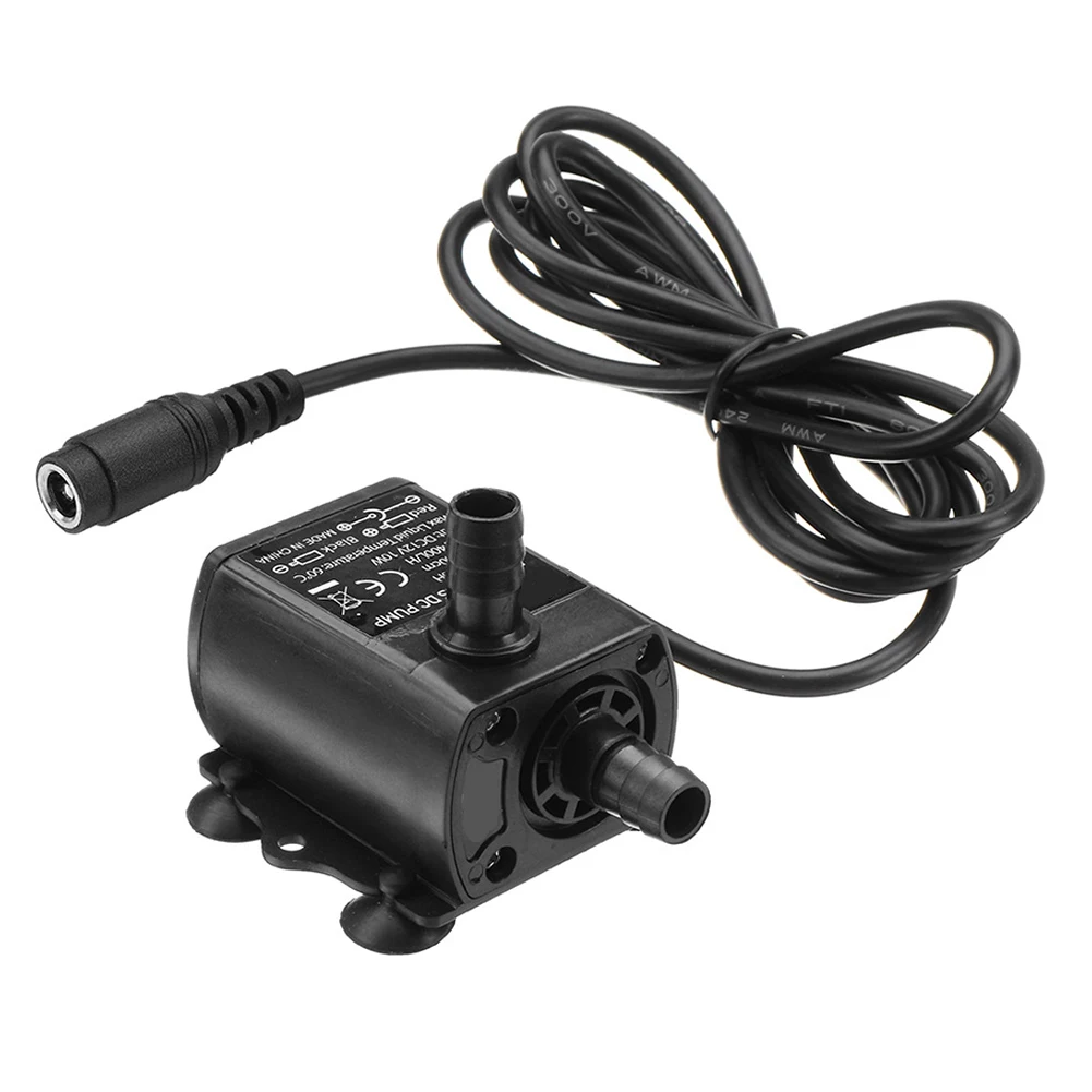 

Ультра-тихий мини-погружной водяной насос постоянного тока, 12 В, 10 Вт, 400 л/ч, 400 см, бесщеточный водяной насос 5,5*2,1 мм, женский с функцией регулировки потока
