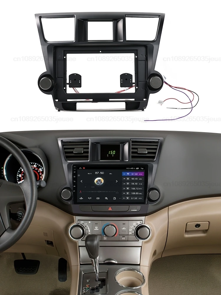 Android Auto Smart Radio Multimedia Speler Dashboard Montage Frame voor Toyota Highlander 2007 2008 2009 2010 2011 2012 2013