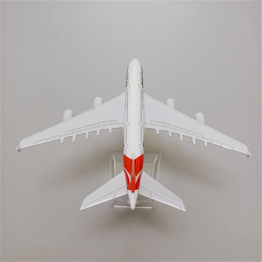 16cm australijskie linie lotnicze Qantas A380 Model samolotu Airbus 380 Model samolotu linii lotniczych odlewu samolotów zabawki podarunkowe