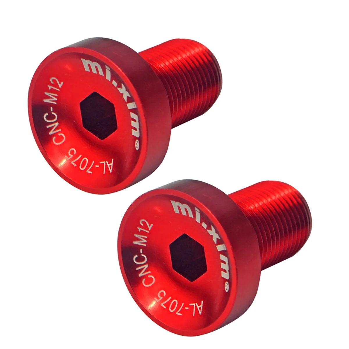 

Mi.Xim 2Pcs Bicycle Bottom Bracket M12 Crankset Screw MTB Road Bike Crankset Crank Arm Fixing Bolts Bike Screws Red