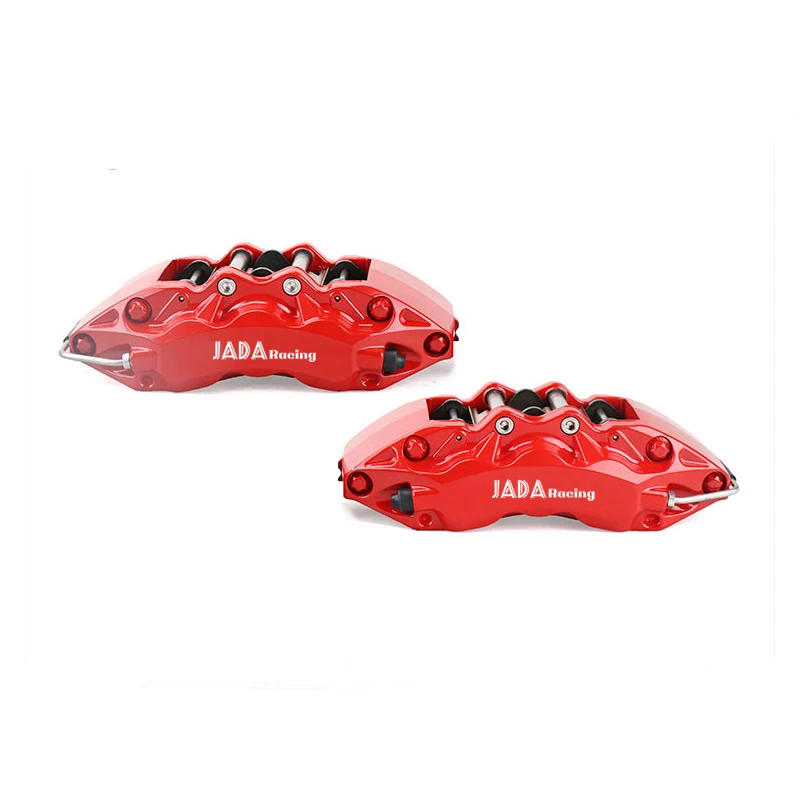 Jada Red 9040 Caliper 6 Pots with 355*32mm Curved Disc kit for Volkswagen Scirocco E92 335i Benz W177 Honda-Civic brake