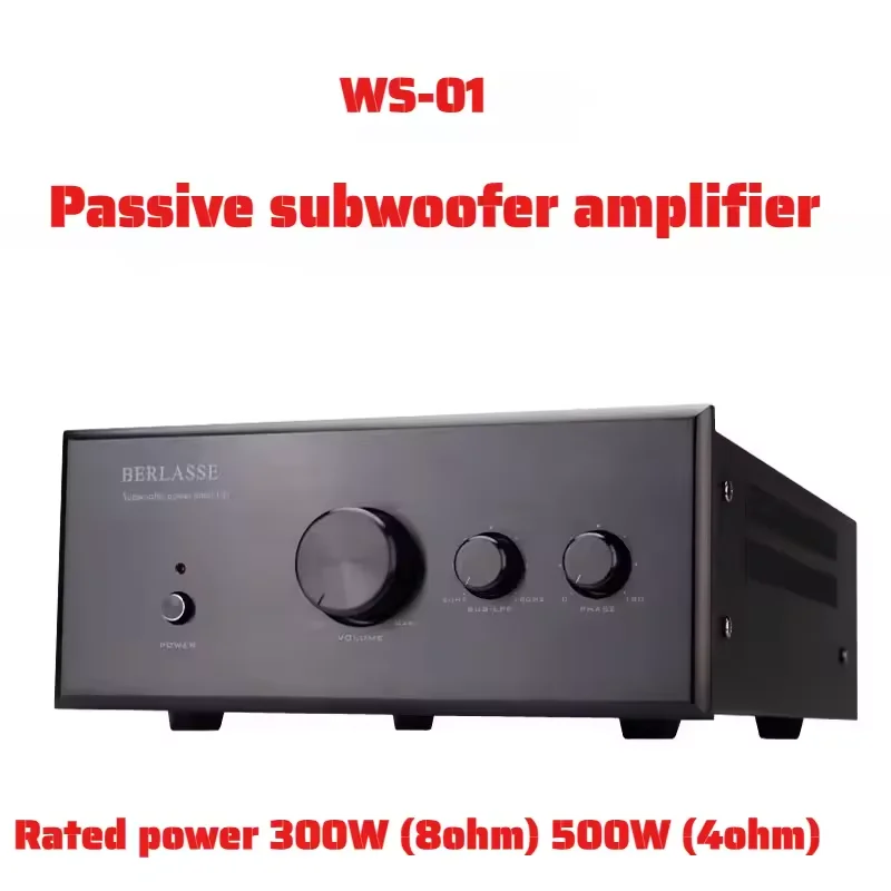 WS-01 HIFI High-Power Passive Subwoofer Amplifier - Audiophile Bass Amp for 5.1/2.1 Home Theater Setups