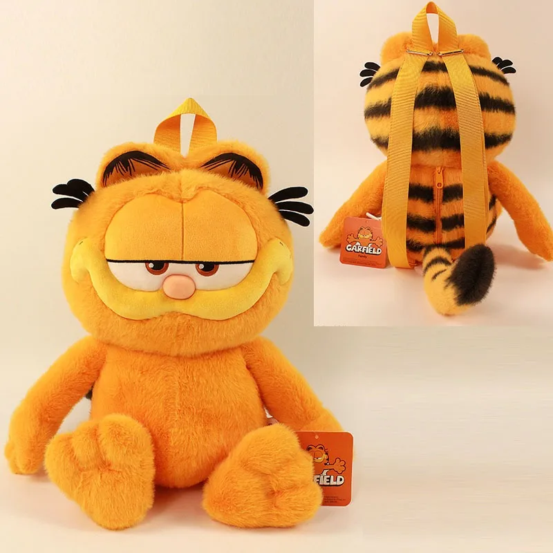 

New Cute Cartoon Garfield Plush Toy Bag Large Capacity Cute Plush Backpack Boys and Girls Fashion Birthday Gifts