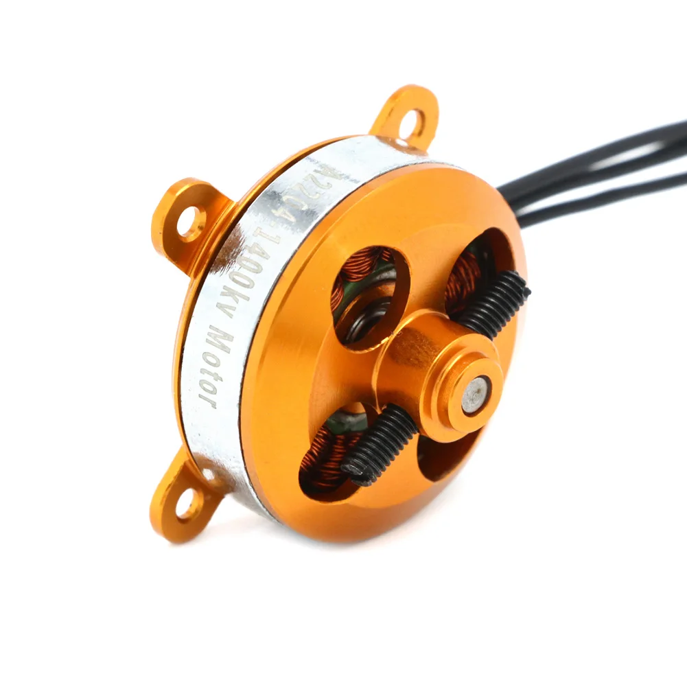 محرك 2204 A2204 7.5A 1400KV 50W SP صغير بدون فرشاة مع حامل + 10A ESC لطائرات RC/KK المروحية كوادكوبتر UFO