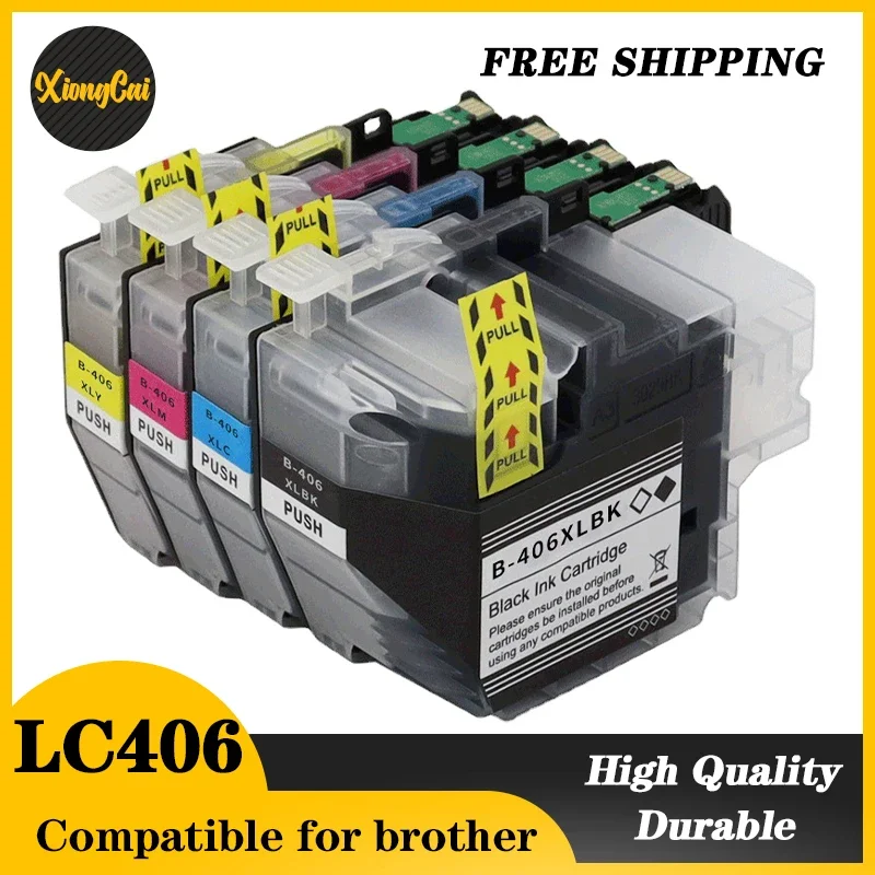 

NEW 1Set LC406XL Compatible Ink Cartridge for to brother LC406 LC406XL ink cartridge MFC-J4535DW MFC-J5855DW printer ink