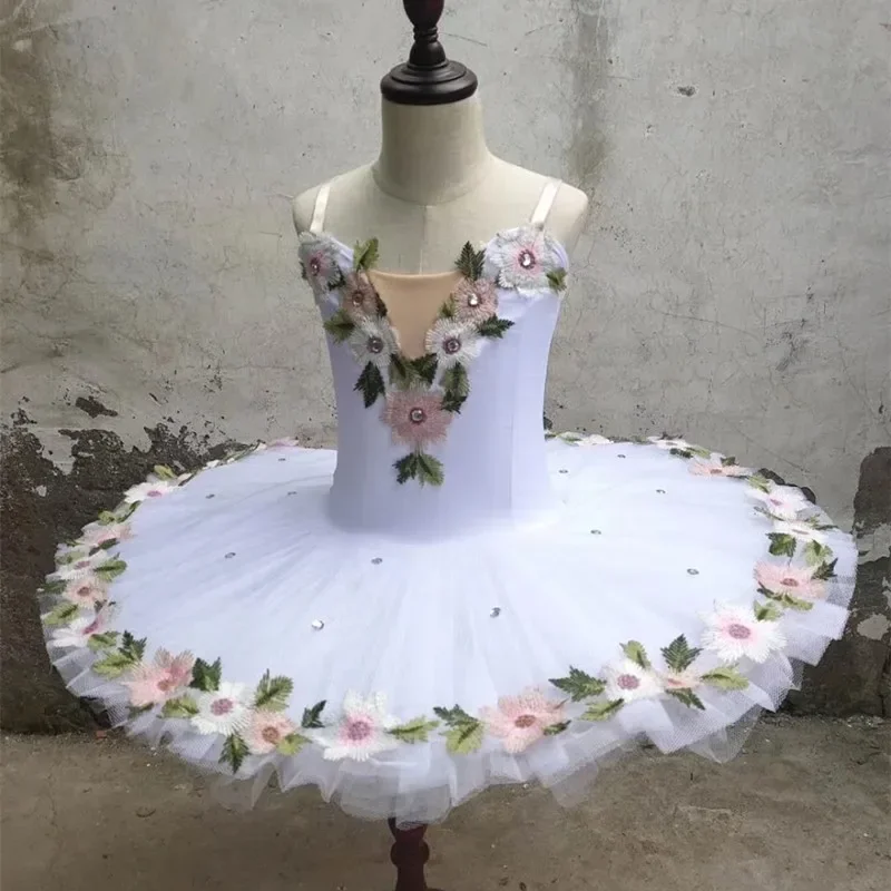 Professionele Ballerina Ballet Tutu Voor Kind Kinderen Meisjes Volwassenen Vrouwen Bloem Pannenkoek Tutu Swan Dans Kostuums Ballet Jurk Meisjes