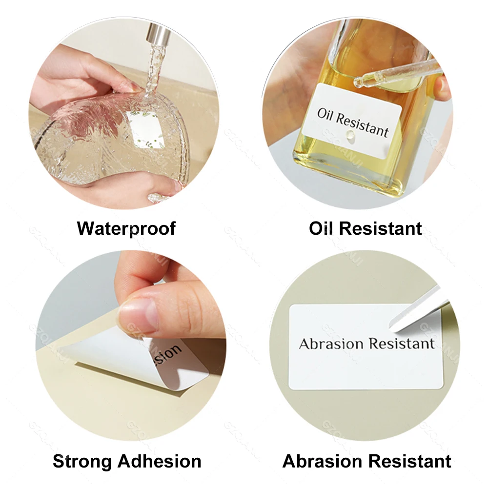 【6 Rolls Gift Box】NIIMBOT D11 D110 Label Paper Name Sticker Waterproof Classified Storage Color Adhesive Official Printer USE