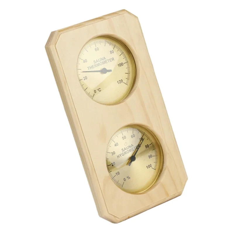 Sauna Thermometer Indoor Thermometer Hygrometer 2 In 1 Wooden Sauna Thermometer Hygrometer Temperature Humidity Meter