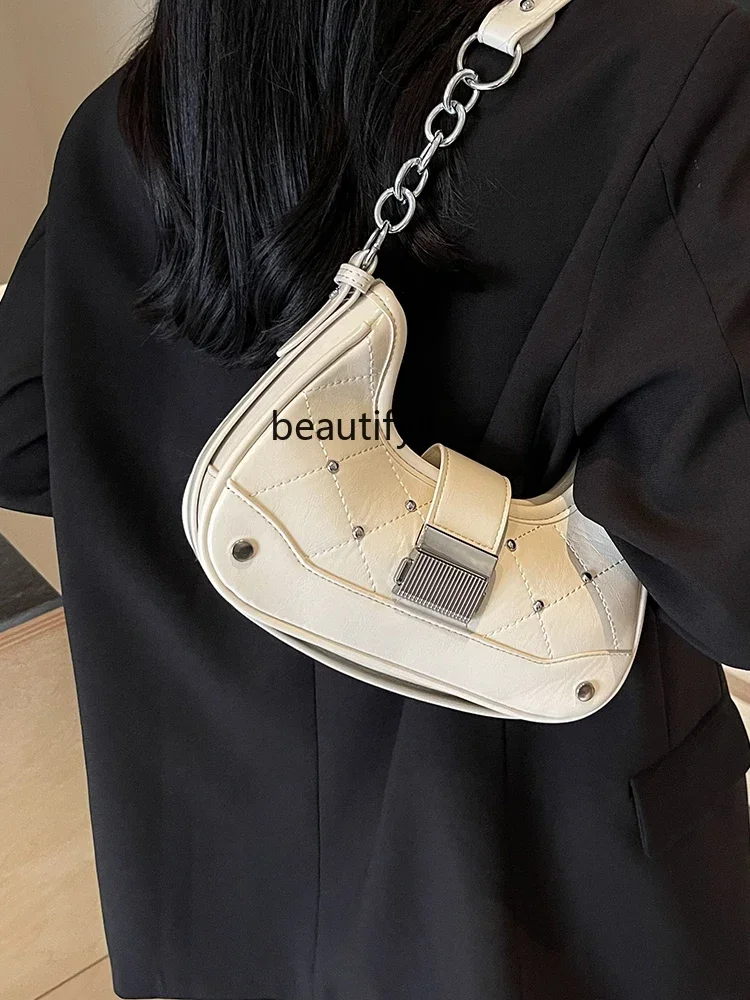 Fashion Underarm Dumpling Bag Women's Summer Fashion Simple and All-Matching Shoulder Bag Advanced Texture Crossbody Bag