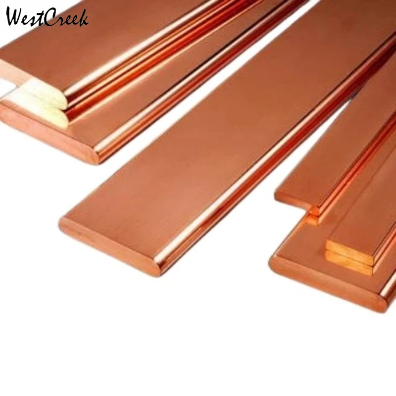 WESTCREEK C10200  copper bar flat busbar grounding C1100 tin plated purple Cu processing customized punching