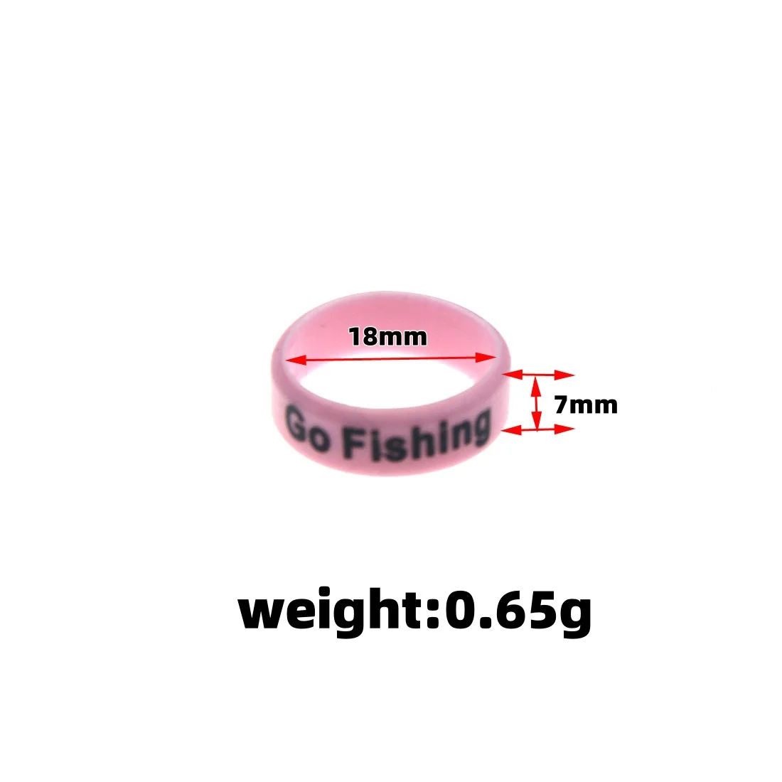 Fishing Rod Silicone Handle Band Anti Slip O-shaped Ring Handle Grip Fix Ring for Slingshot Fishing Rod Fishing Tackle
