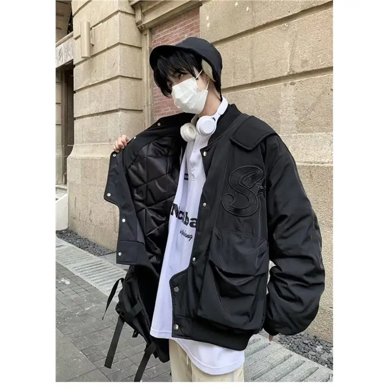 

Casual Workwear Jaet Men's plus Size American Trendy Brand Hong Kong Sle Spring Autumn Fce Lined Windproof Jaet Cool