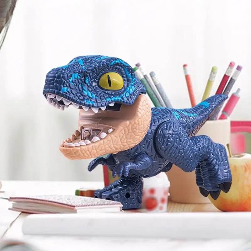 Dinosaur Pencil Sharpener Set Creative Dinosaur Model Toys Cute Manual Pencil Sharpener Toy Dinosaur Students Stationery For