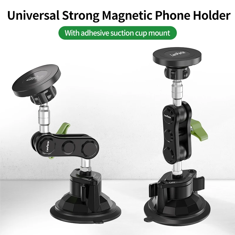 Lanparte Magsafe MagnetIc Mount Suction Cup Phone Holder Car Dashboard Mobile Phone Mount