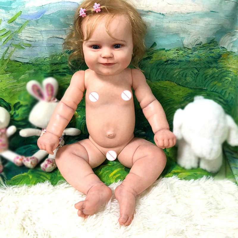 55CM Full Body Silicone Reborn Baby Doll Girl Toddler regalo di bambola fatta a mano di alta qualità