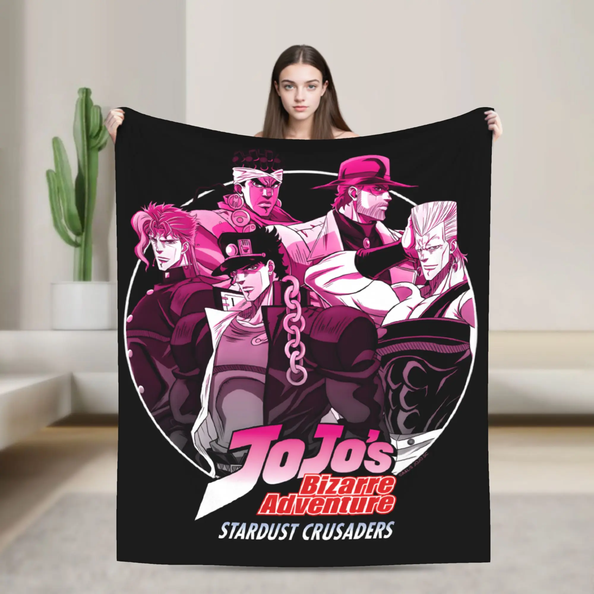 JoJos Bizarre Adventure Anime  Blanket Multi-size Super Soft and Warm  Throw Blankets for Sofa Couch and Bed