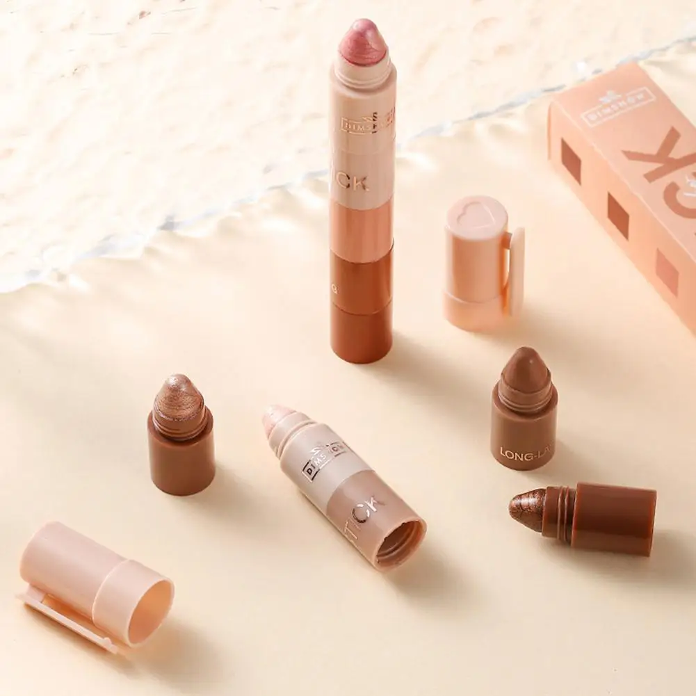 5 в 1, ленивые тени для век, блестящая подводка шелкопряда, ручка-хайлайтер, стойкие матовые тени для век, палочка для макияжа глаз, косметика для макияжа глаз