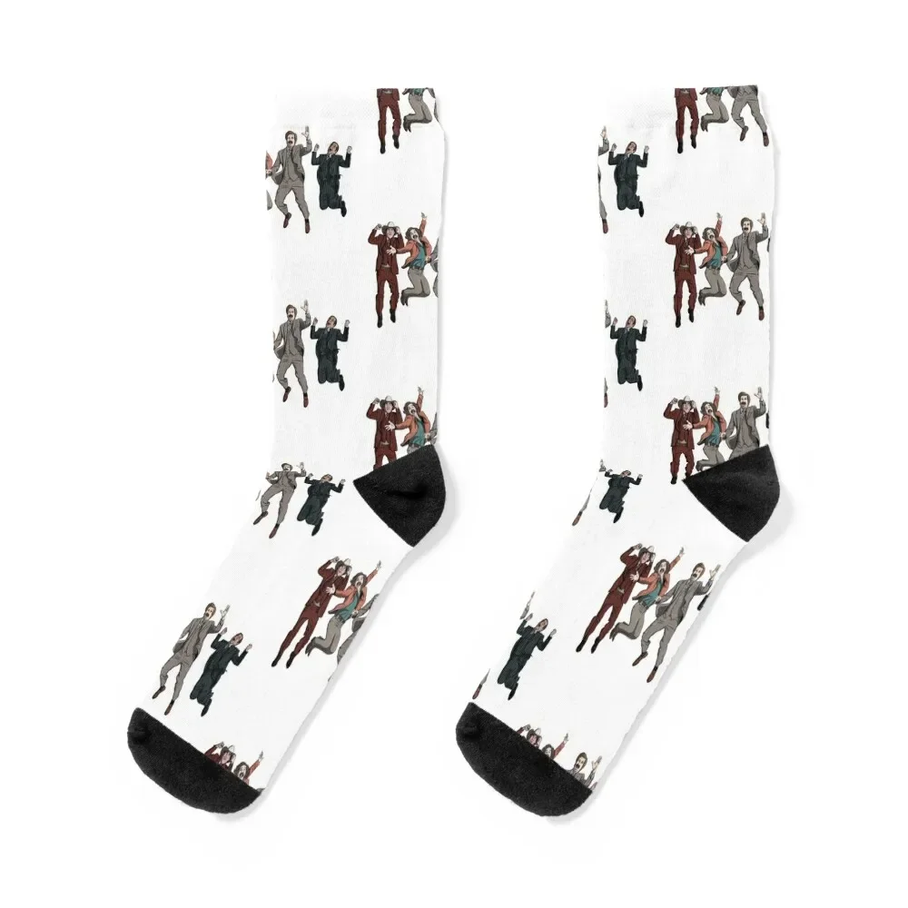 

Ron Burgundy Anchorman Crew Jumping Socks cute retro christmas gift professional running Women's Socks Men's