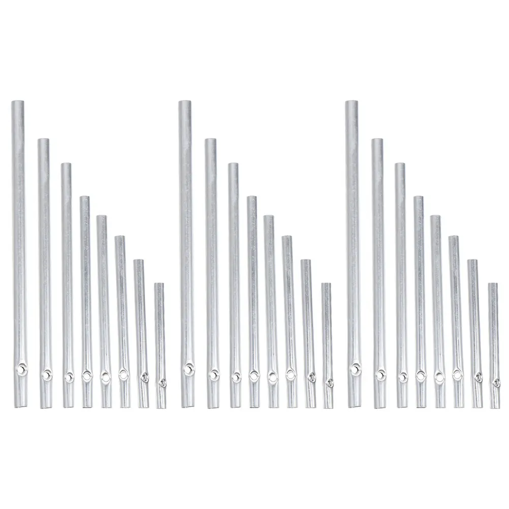 

24 PCS Aluminum Tube DIY Material Wind Chime Empty Tubes for Outdoor Making