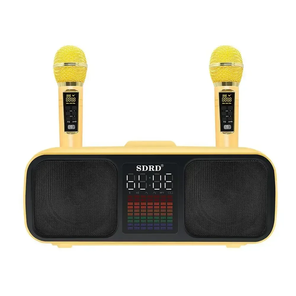 Imagem -06 - Karaoke Bluetooth Speaker Microfone sem Fio All-in-one Machine Subwoofer de Entretenimento Portátil Conjuntos Estéreo Doméstico Profissional