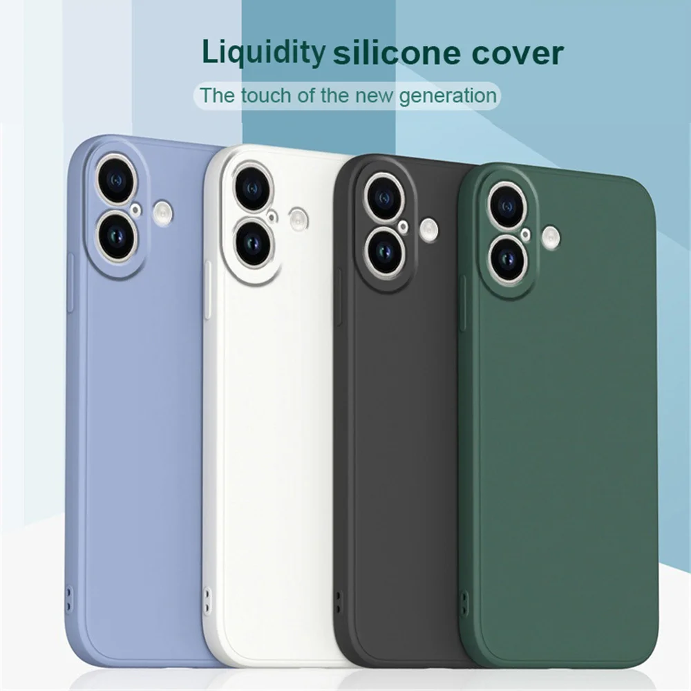 TPU-Schutzhülle für iPhone 17 Pro ProMax Air Case, zarte Hülle, Sturzschutz-Hülle für iPhone 17, Flüssigsilikon, schlichtes Gummi