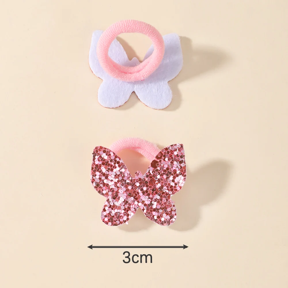 20 teile/los Kinder Elastische Haarbänder Mädchen Gummiband Für Kinder Süßigkeiten Scrunchie Haar Krawatten Nette Baby Haar Zubehör – Detail 17