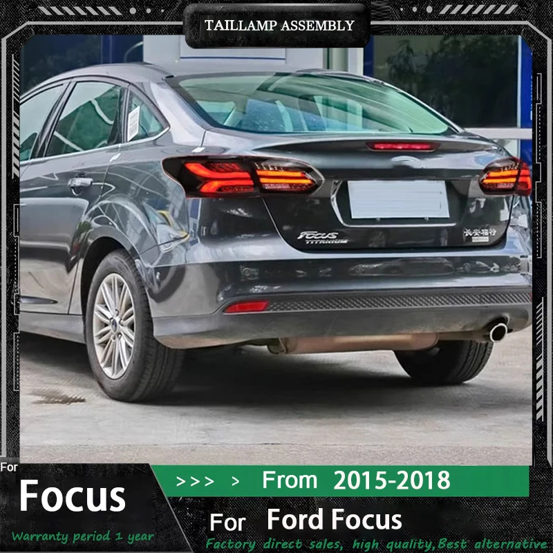 

Rear Lamps For Ford New Focus 2015-2018 Taillight Automobile Assembly Car Modification Upgrade LED Dynamic Turn Signal Lights