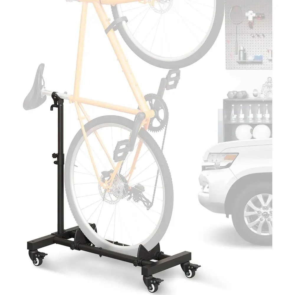 

Veal Bike Stand, reestanding Bike Rack Garage Storage Upright ycle loor Stand Indoor Bike Holder with Adjustable Height or Garag