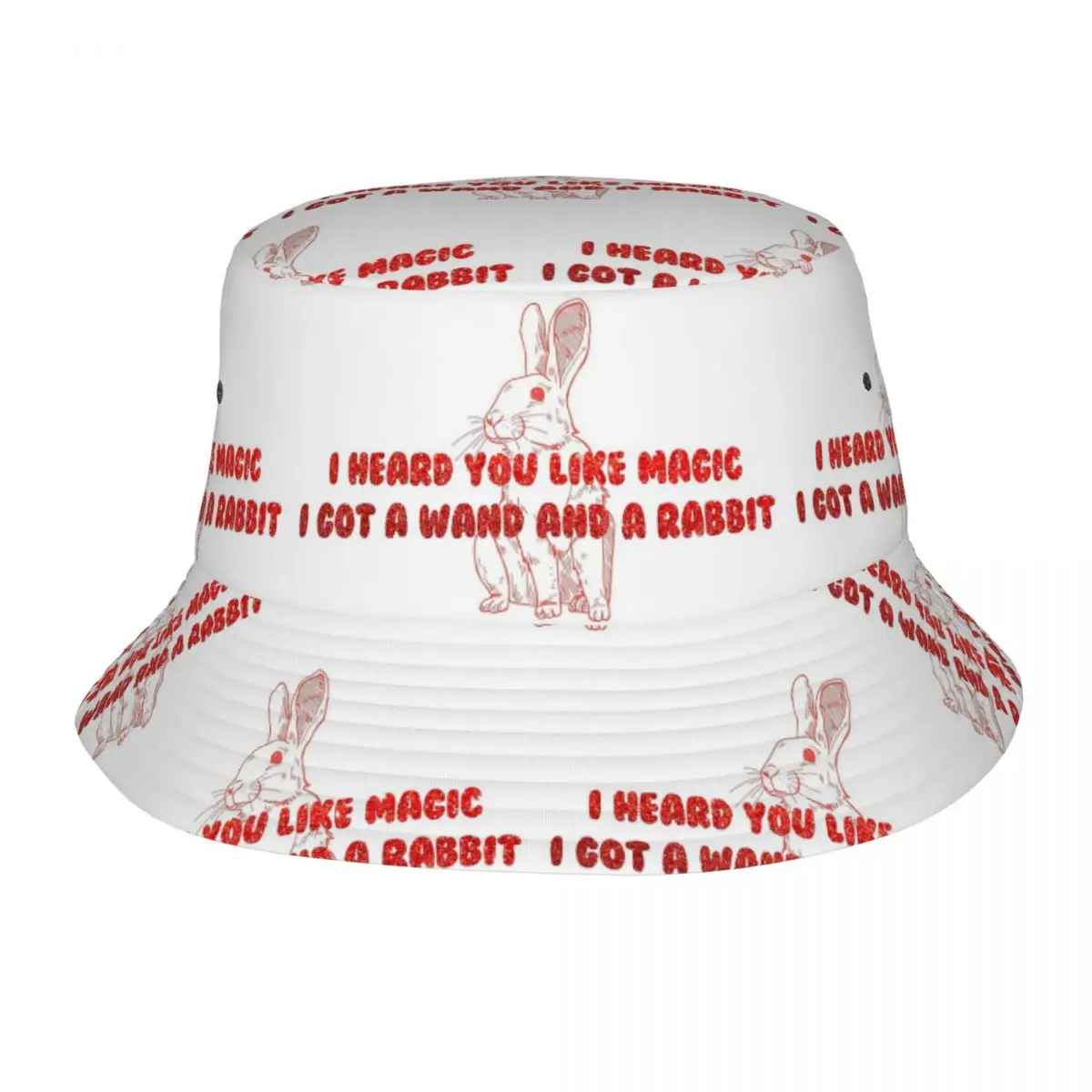 I Heard You Like Magic I Got A Wand And A Rabbit Bucket Hat Panama For Kids Bob Hats Cool Fisherman Hats For Fishing Caps Unisex